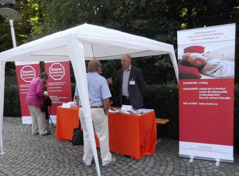 Infostand beim Deutschen Lungentag in Stuttgart im September 2011