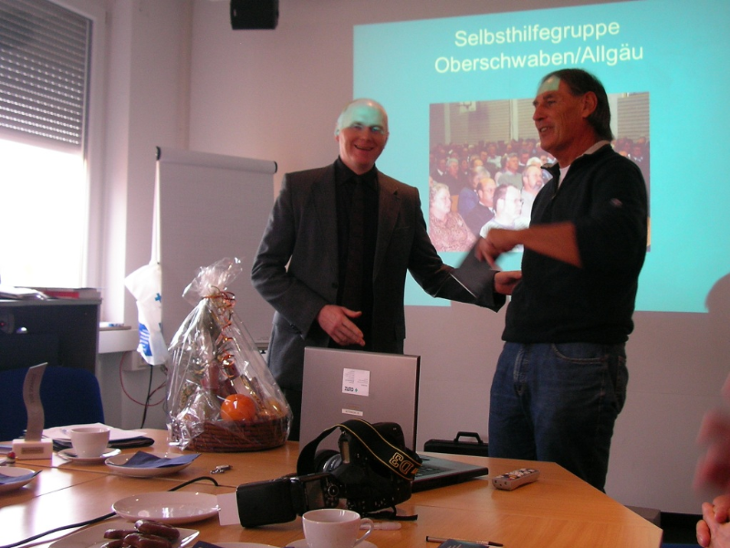 Mitgliederversammlung des LVBW in Gerlingen im November 2011 mit Fachvortrag von Werner Lankes, Schlaflaborleiter in der Fachklinik Wangen und Selbsthilfegruppenleiter