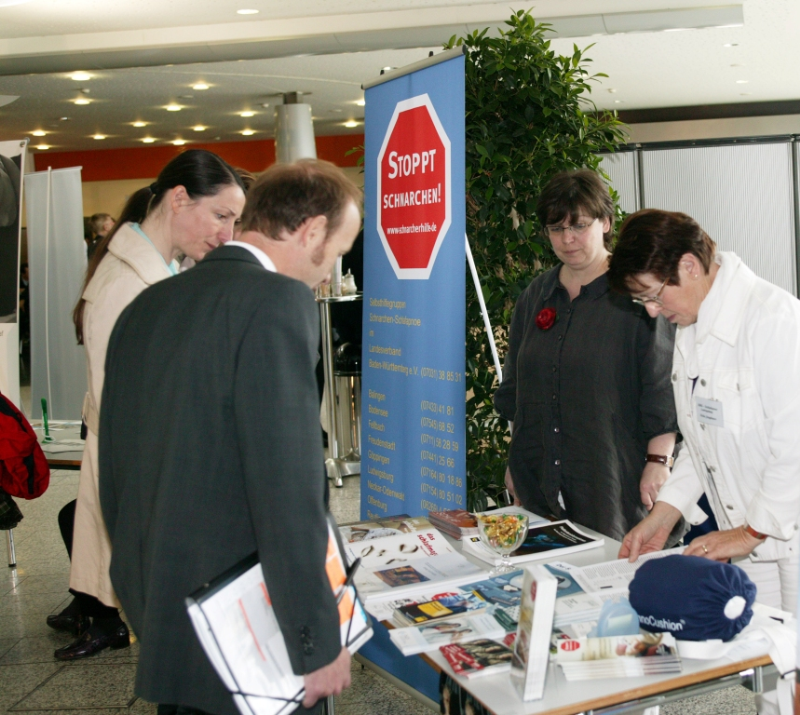 Infostand des LVBW bei der Gesundheitsmesse der Firma Daimler in Sindelfingen im Juni 2011